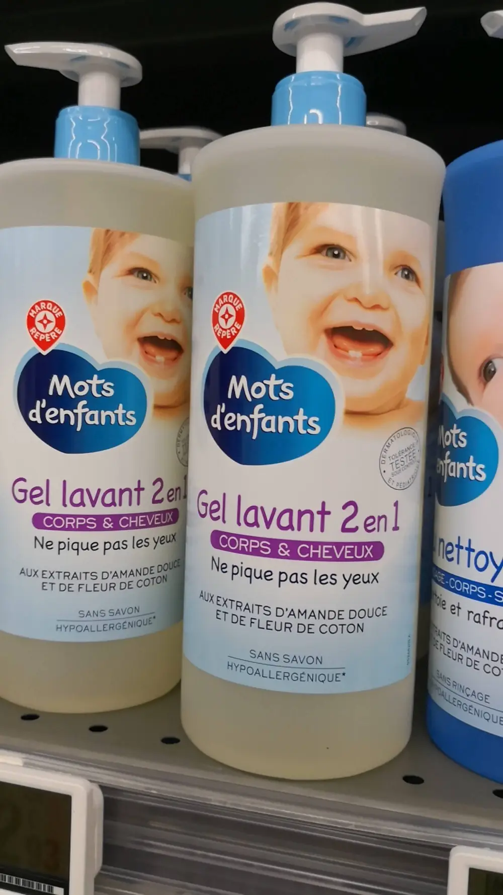 MARQUE REPÈRE - Mots d'enfants - Gel lavant 2 en 1 corps & cheveux