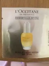 L'OCCITANE - Immortelle divine - Huile jeunesse divine