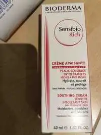 BIODERMA - Sensibio rich - Crème apaisante