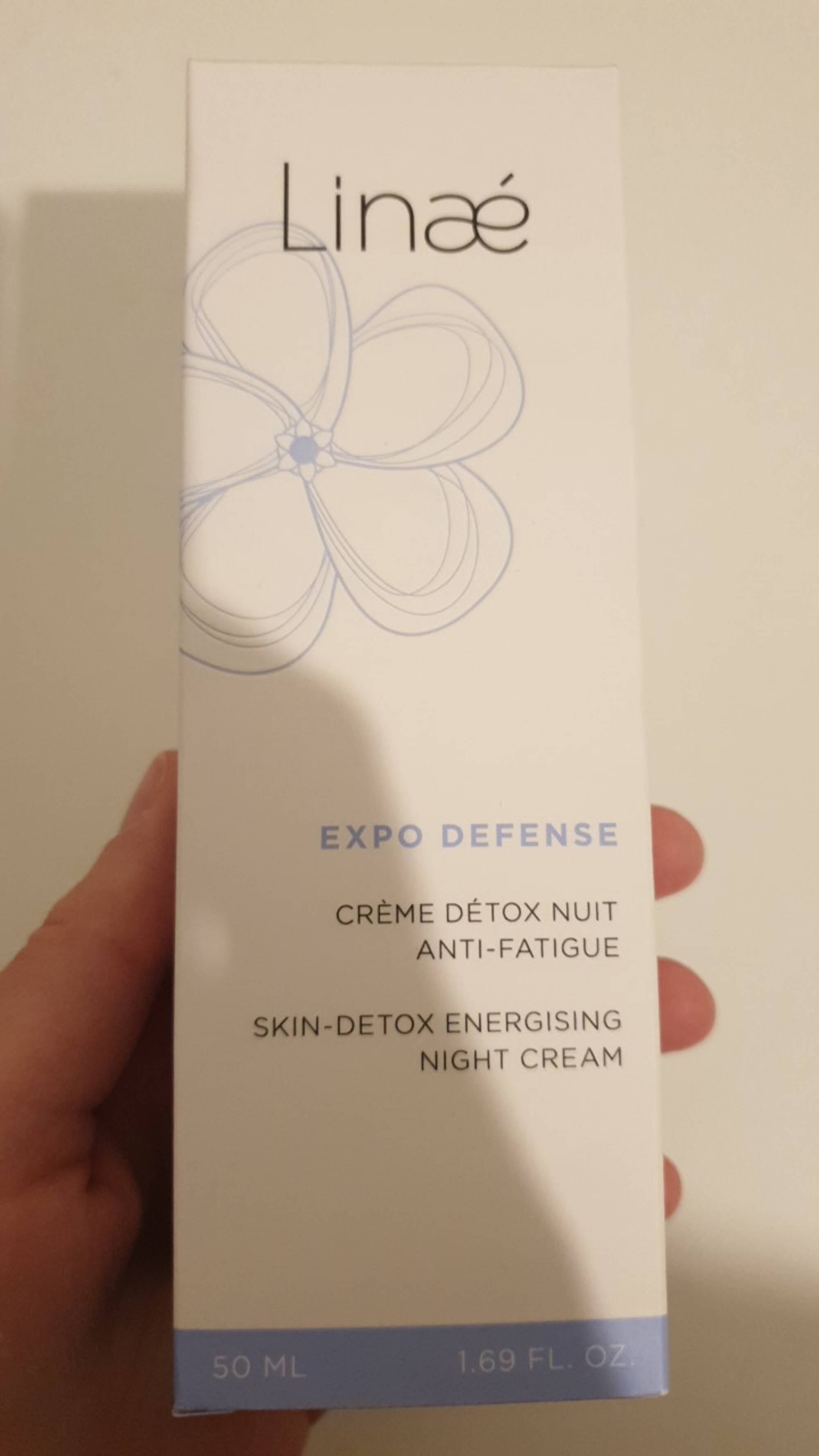 LINAÉ - Expo defense - Crème détox nuit anti-fatigue