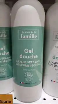 CHOIX DE LA FAMILLE - Gel douche à l'aloe vera bio et glycérine végétale