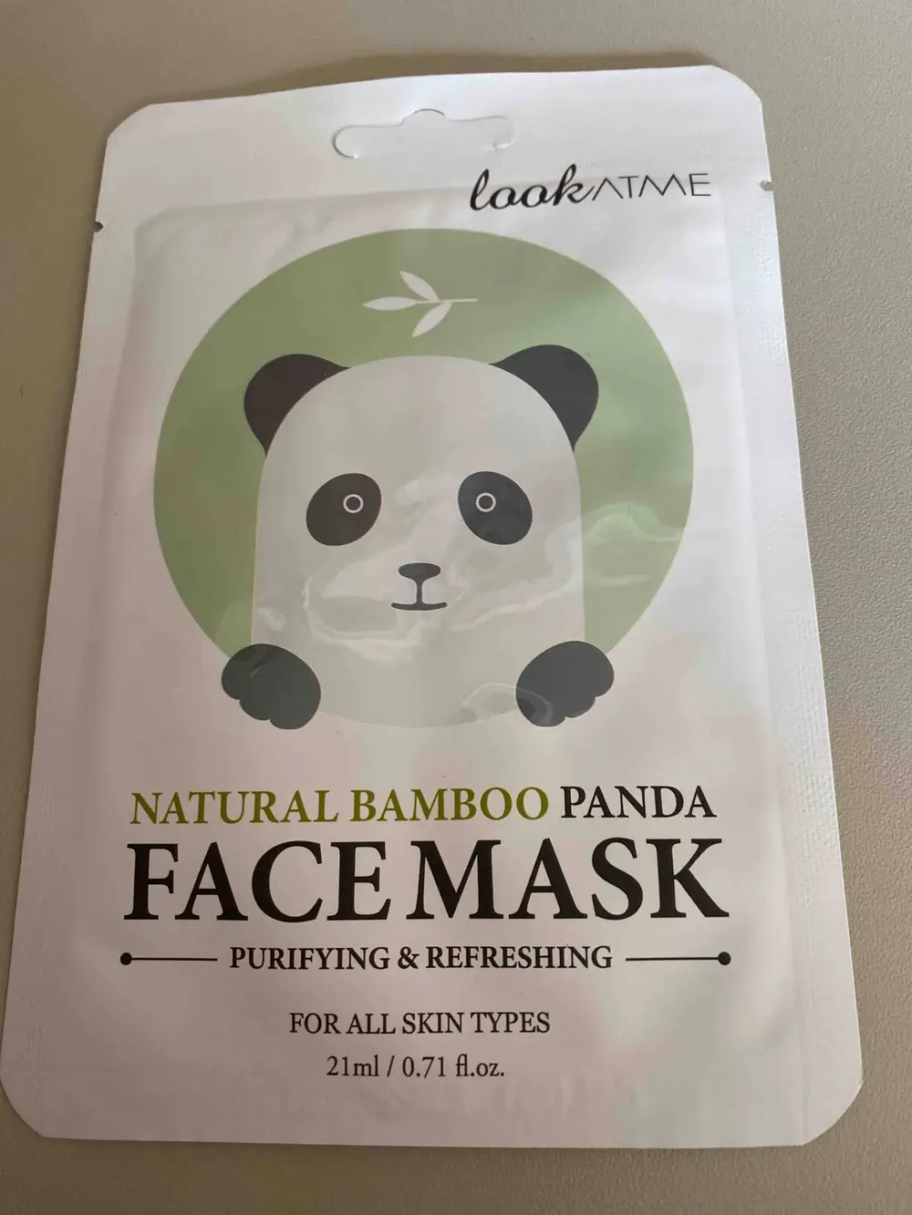 LOOK AT ME - Natural bamboo panda face mask