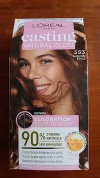 L'ORÉAL - Casting natural gloss - Coloration 553 auburn épicé