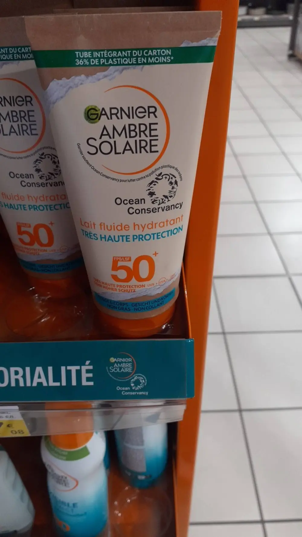 GARNIER - Ambre solaire - Lait fluide hydratant SPF 50+