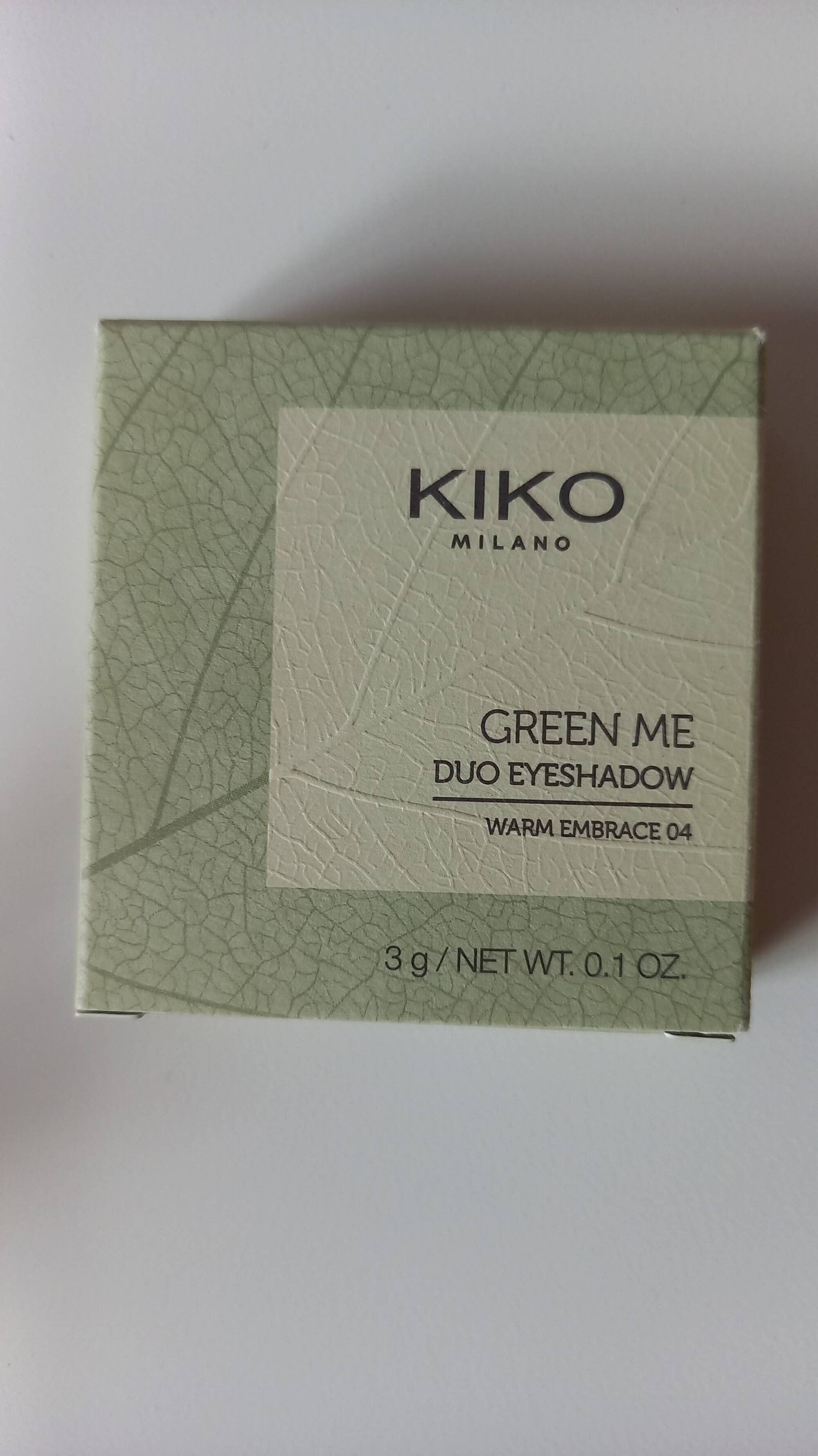 KIKO - Green me - Duo eyeshadow warm embrace 04