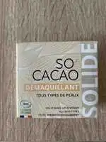 SOLIDE - So cacao - Démaquillant