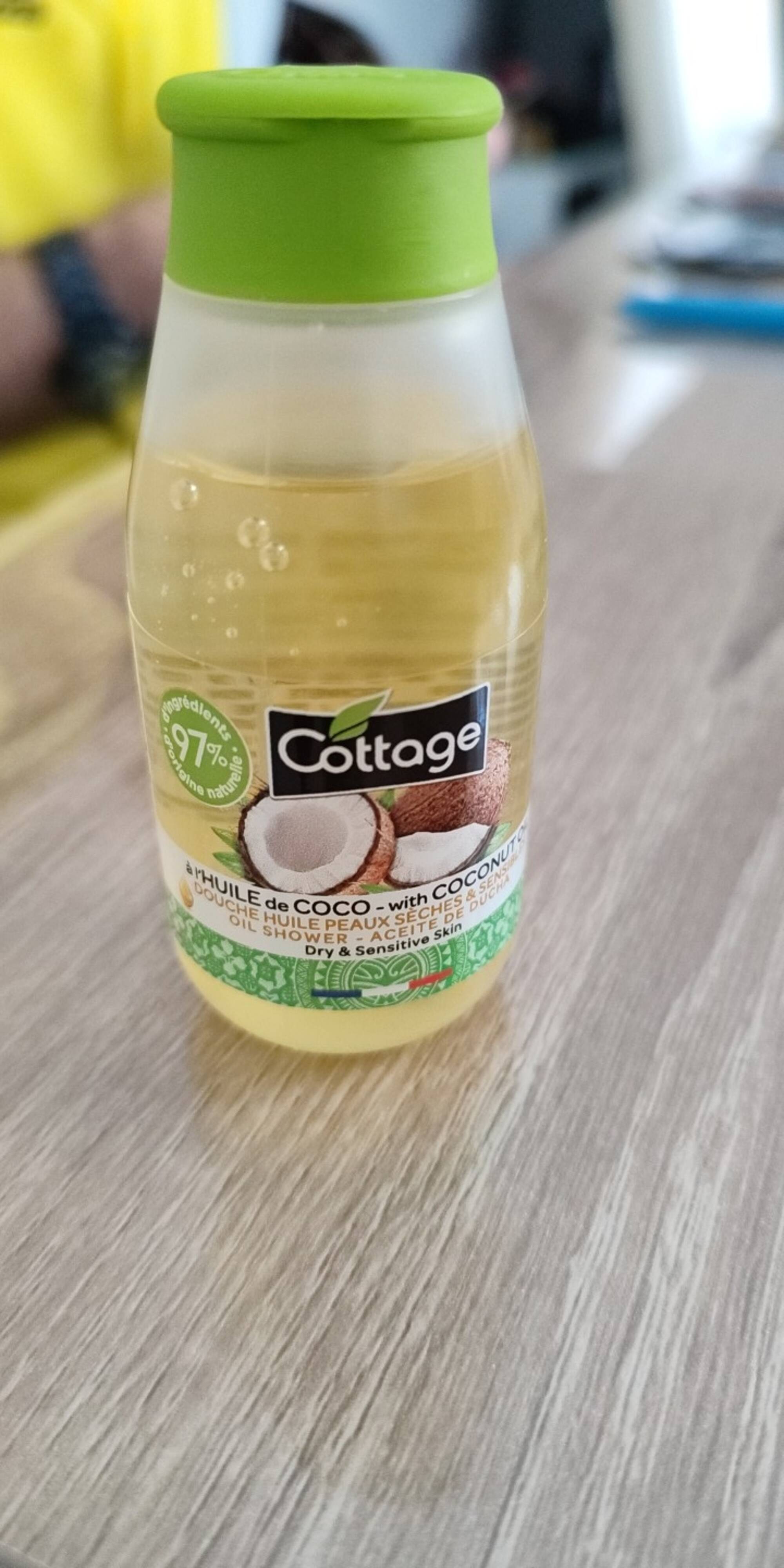 COTTAGE - Douche huile peaux sèches & sensible à l'huile de coco