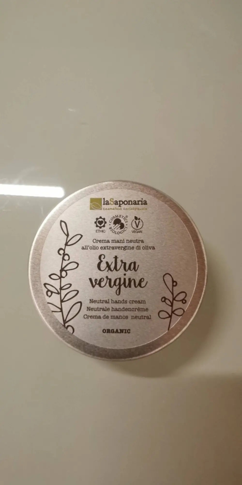 LA SAPONARIA - Extra vergine - Neutral hands cream