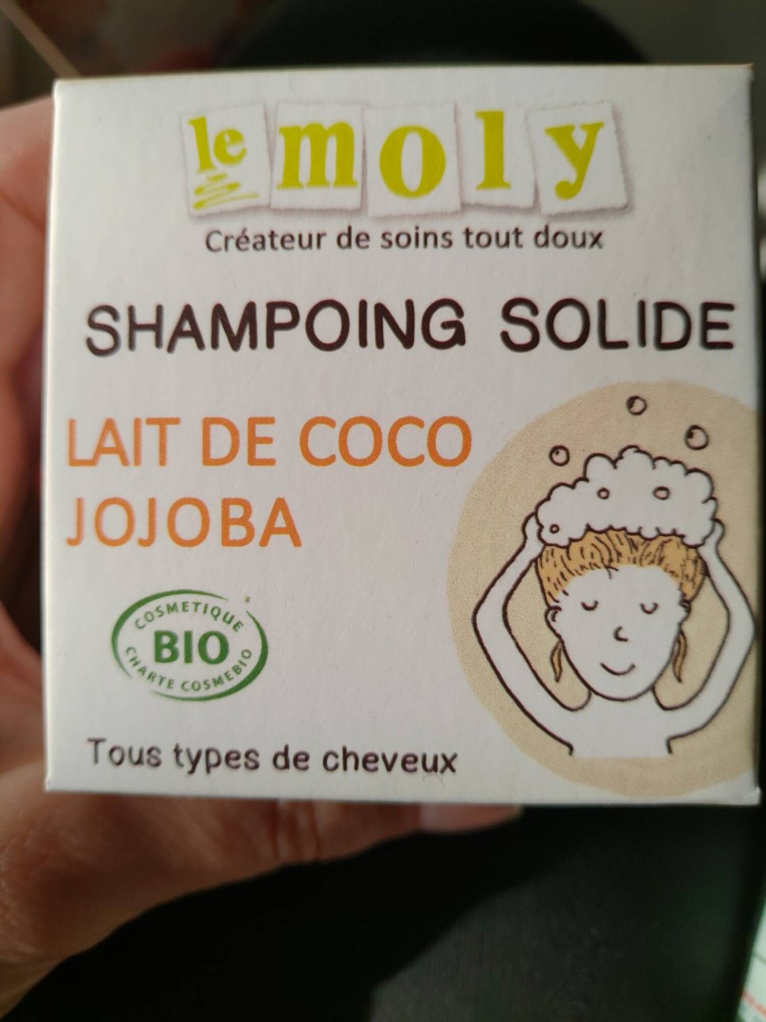 LE MOLY -  Lait de coco jojoba - Shampoing solide