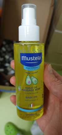 MUSTELA - Huile de massage bébé à l'huile d'avocat