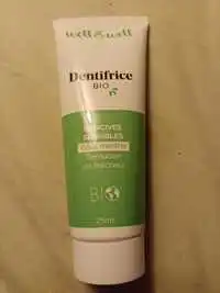 WELL & WELL - Dentifrice bio - gencives sensibles goût menthe