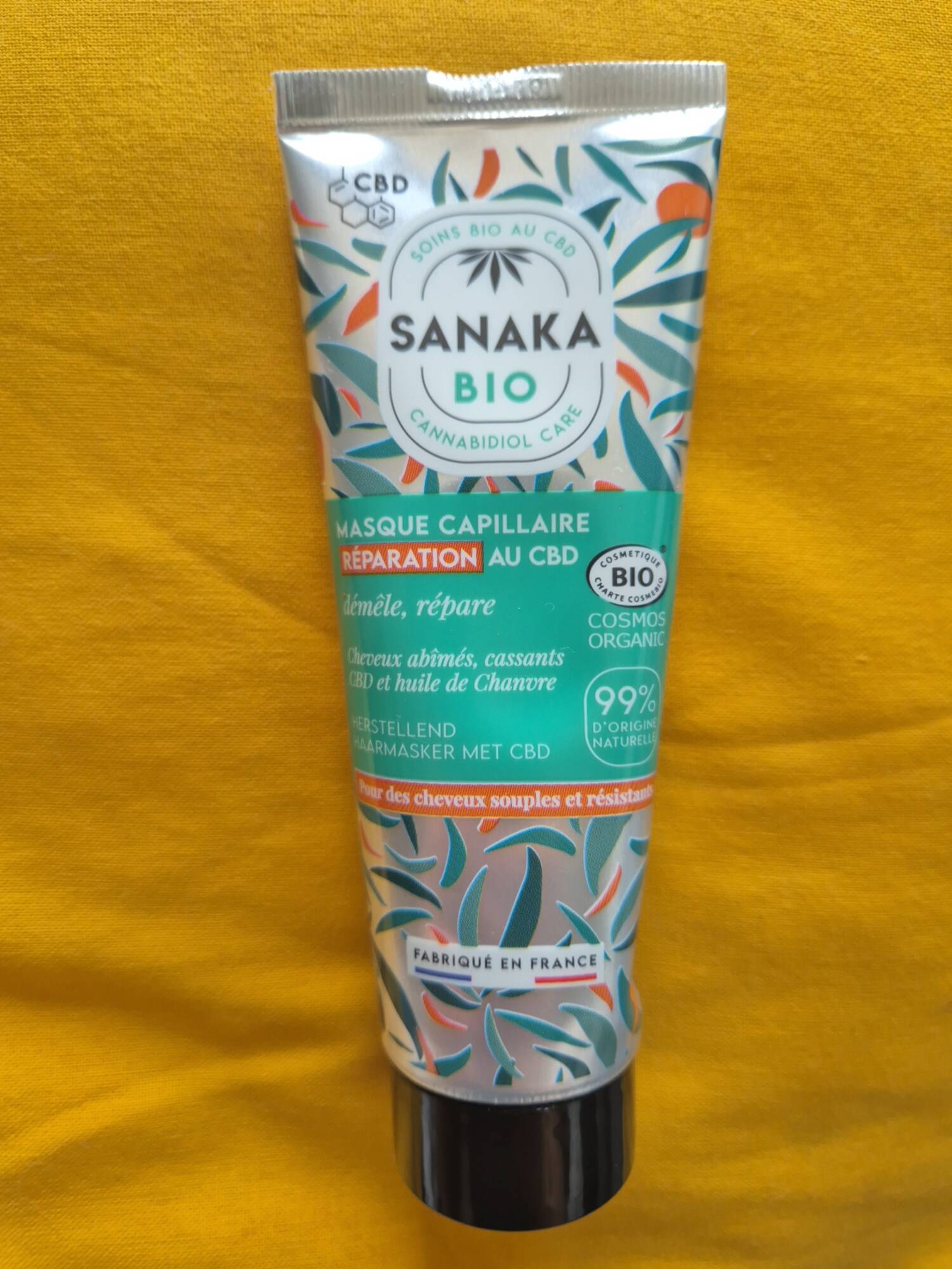 SANAKA BIO - Réparation au CBD - Masque capillaire 