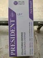 PRÉSIDENT - Mouthwash defense pure breath