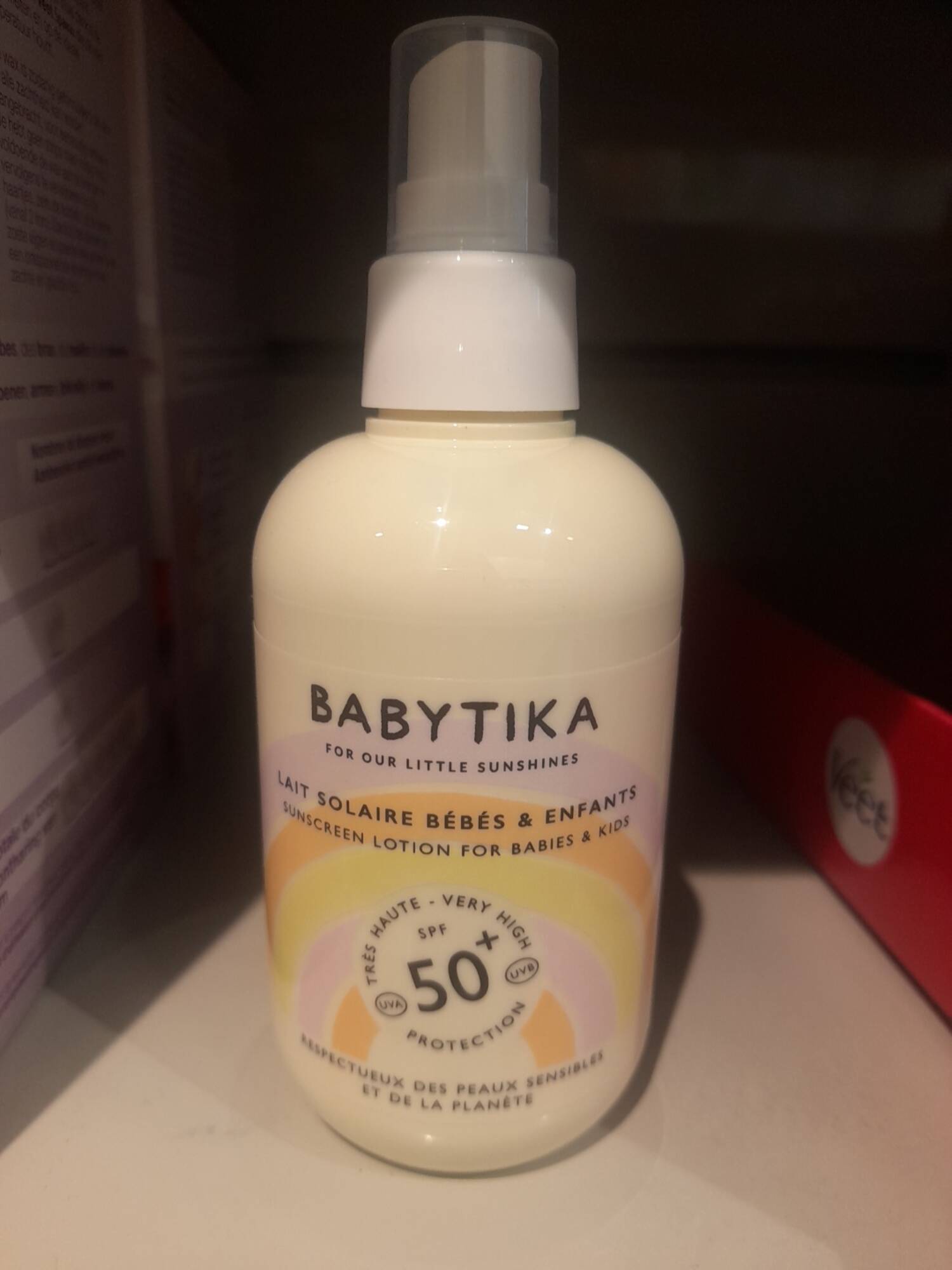 BABYTIKA - Lait solaire bébé et enfants SPF 50+