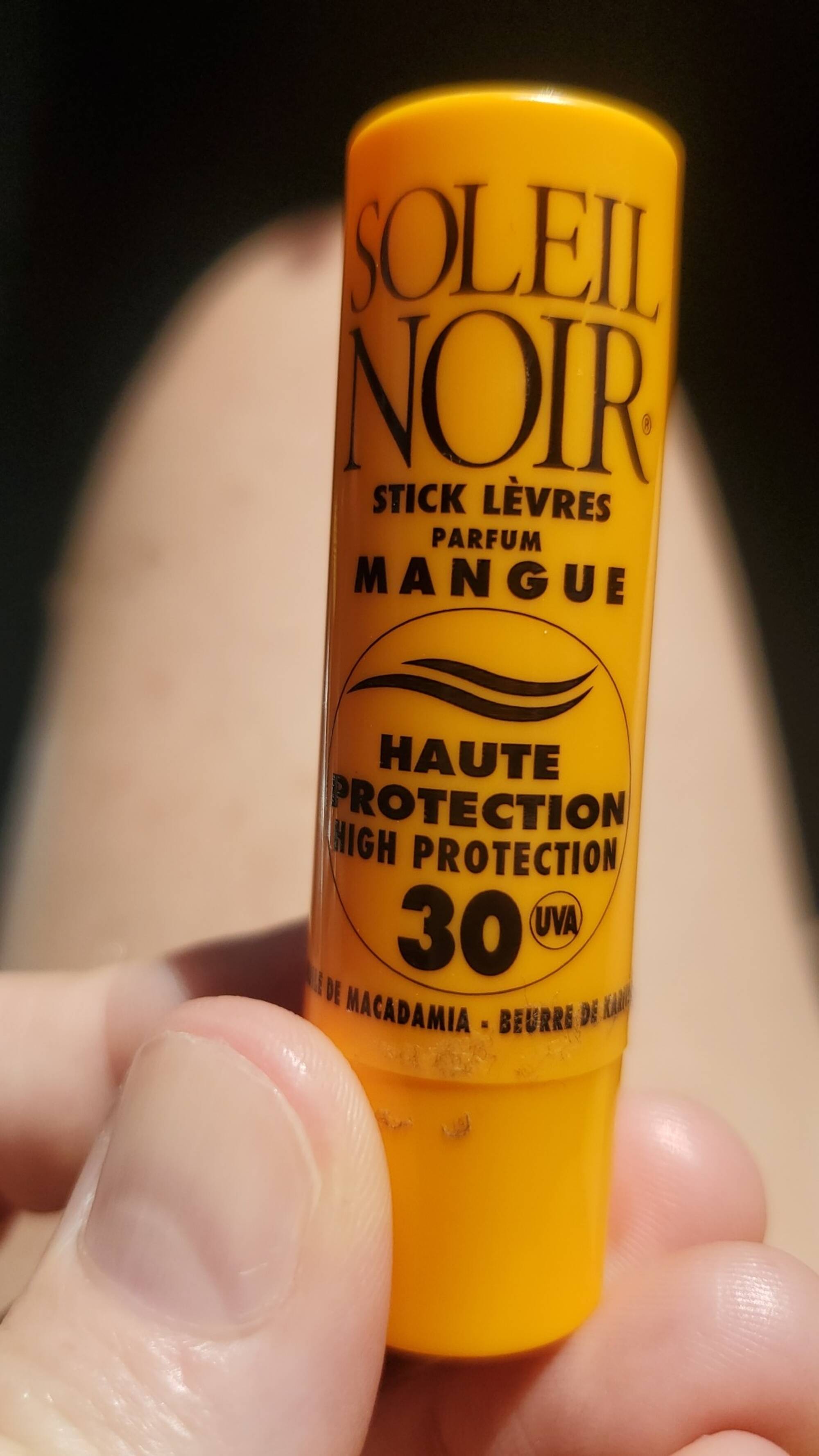 SOLEIL NOIR - Stick lèvres parfum mangue haute protection 30