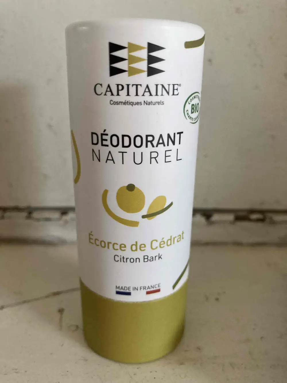 Ô CAPITAINE - Deodorant naturel écorse de cédrat