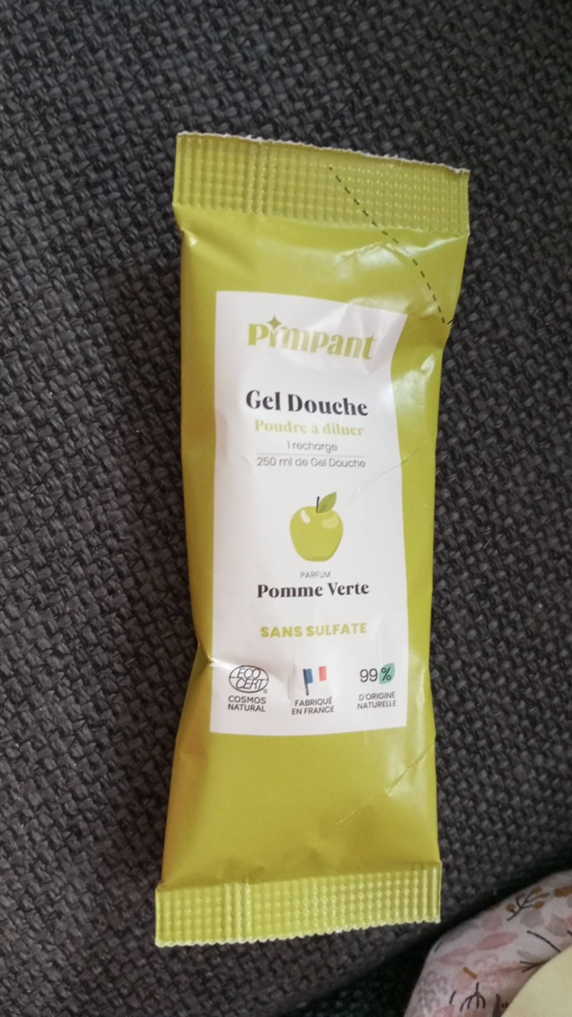 PIMPANT - Gel douche poudre à diluer pomme verte 