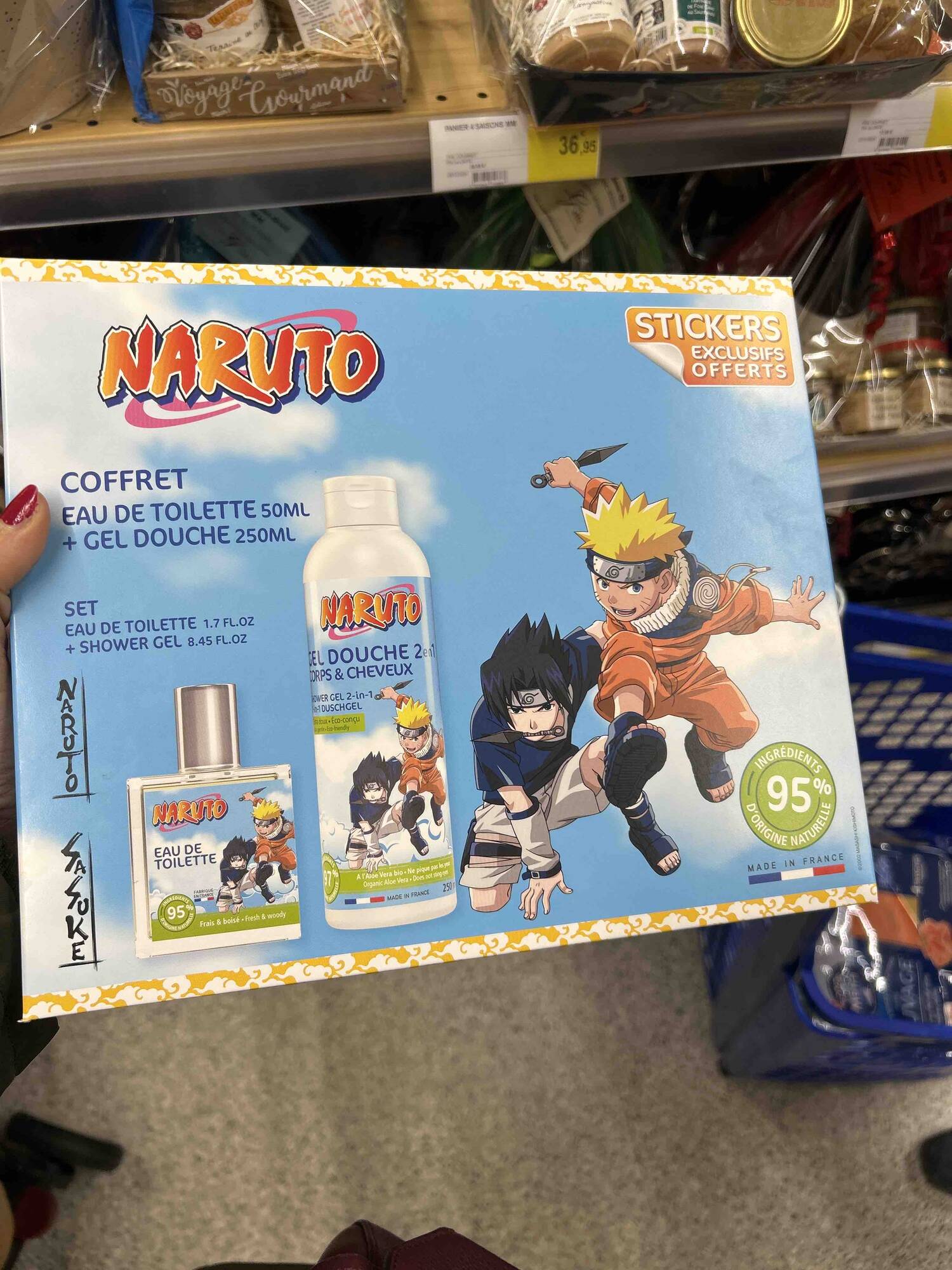 NARUTO - Coffret eau de toilette et gel douche