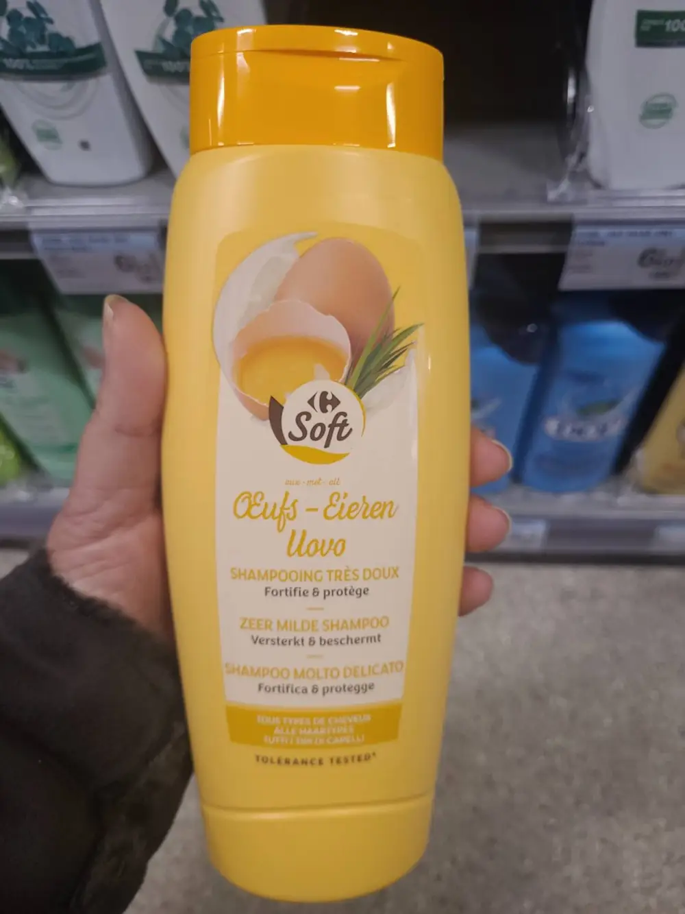 CARREFOUR SOFT - Shampooing très doux oeufs