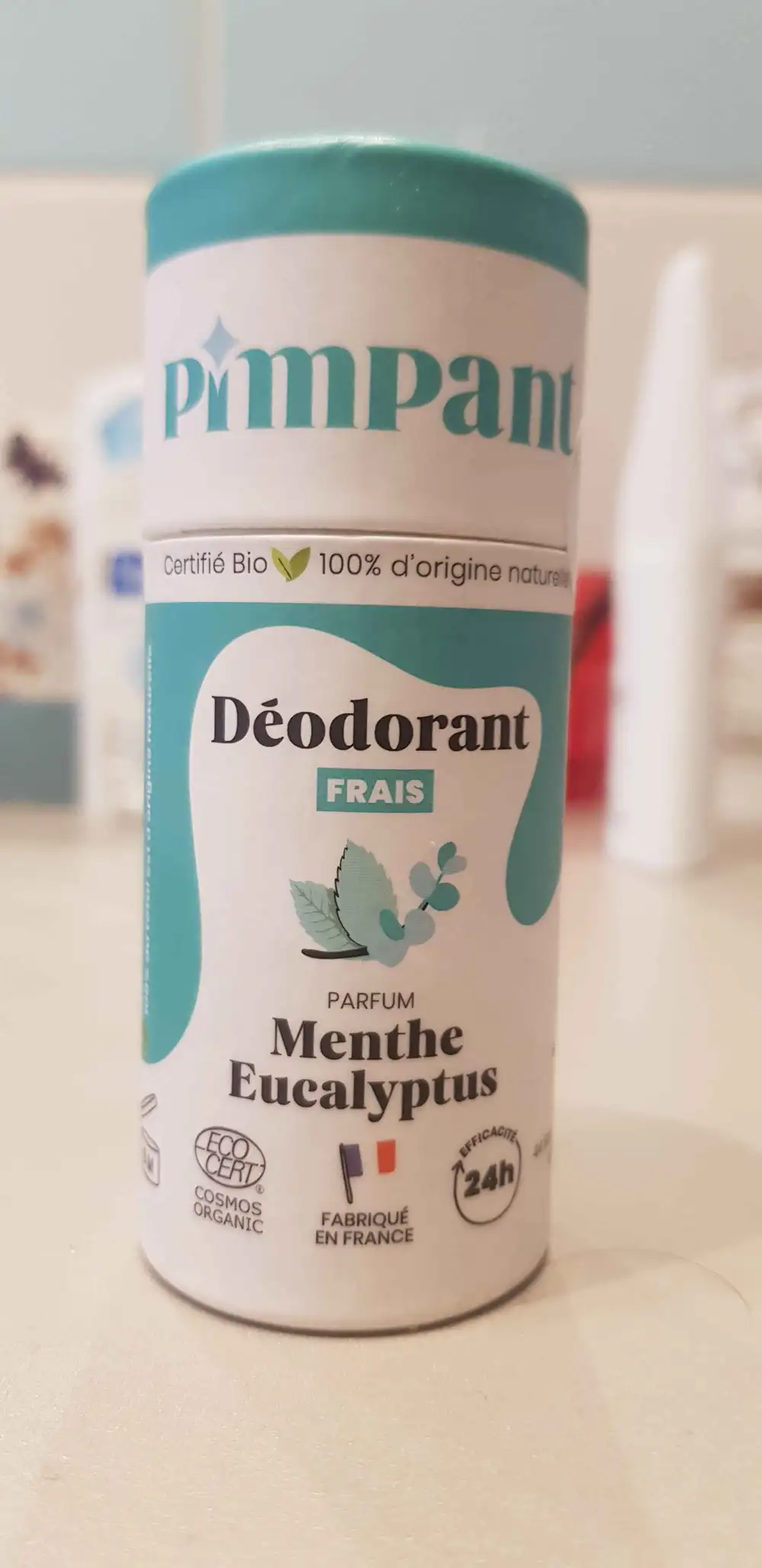 PIMPANT - Menthe eucalyptus 24h - Déodorant frais