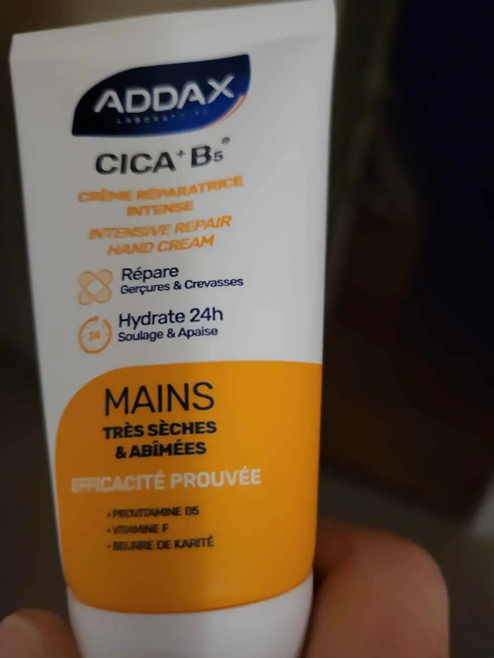 ADDAX - Cica+ B5 - Crème réparatrice intense mains