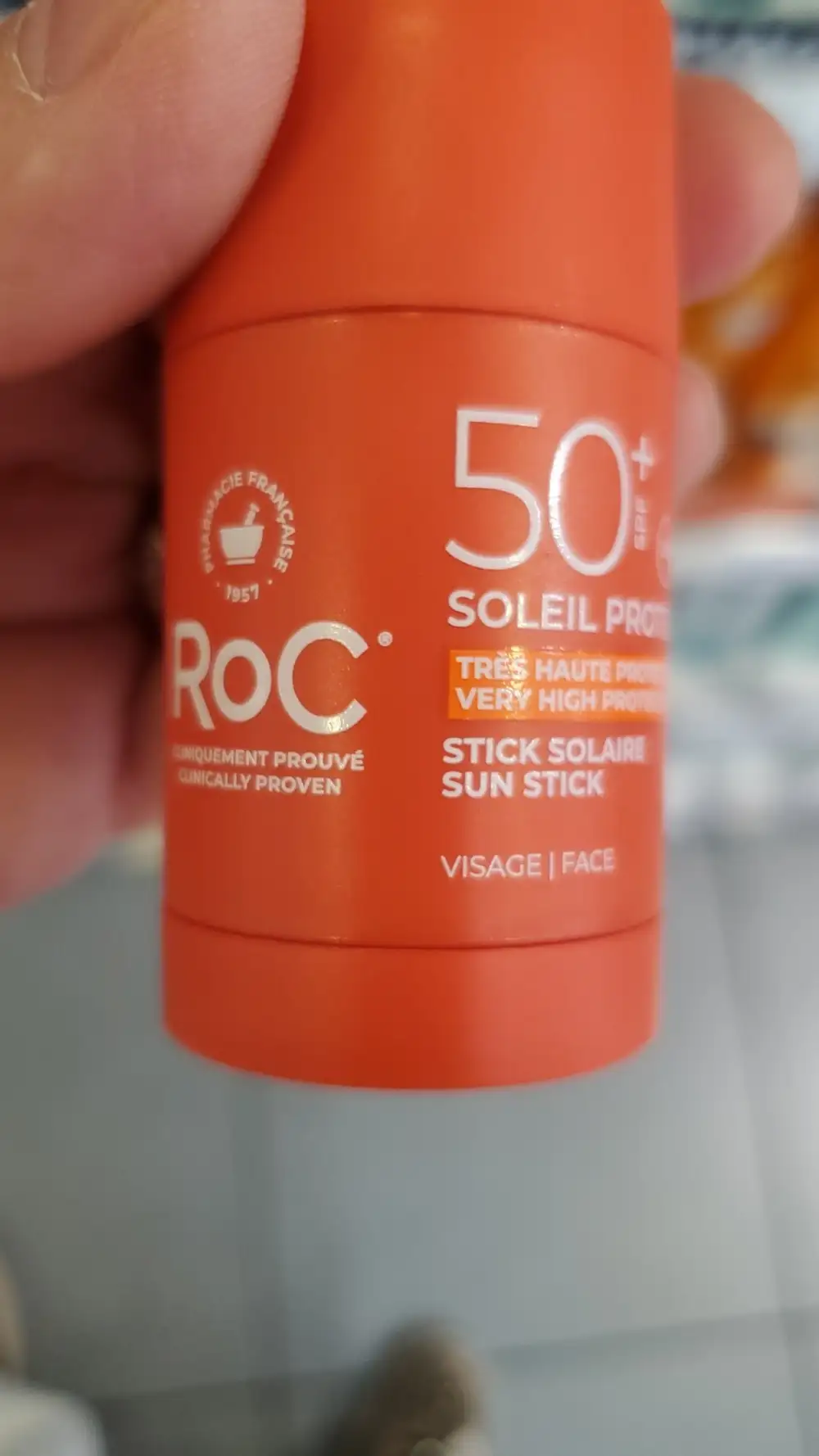 ROC - Soleil protect - Stick solaire visage SPF 50+
