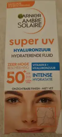 GARNIER - Ambre solaire super UV - Hyaluronzuur hydraterende fluid SPF50+