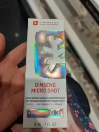 ERBORIAN - Ginseng micro shot - Sérum intensif micro-infusion retexturant