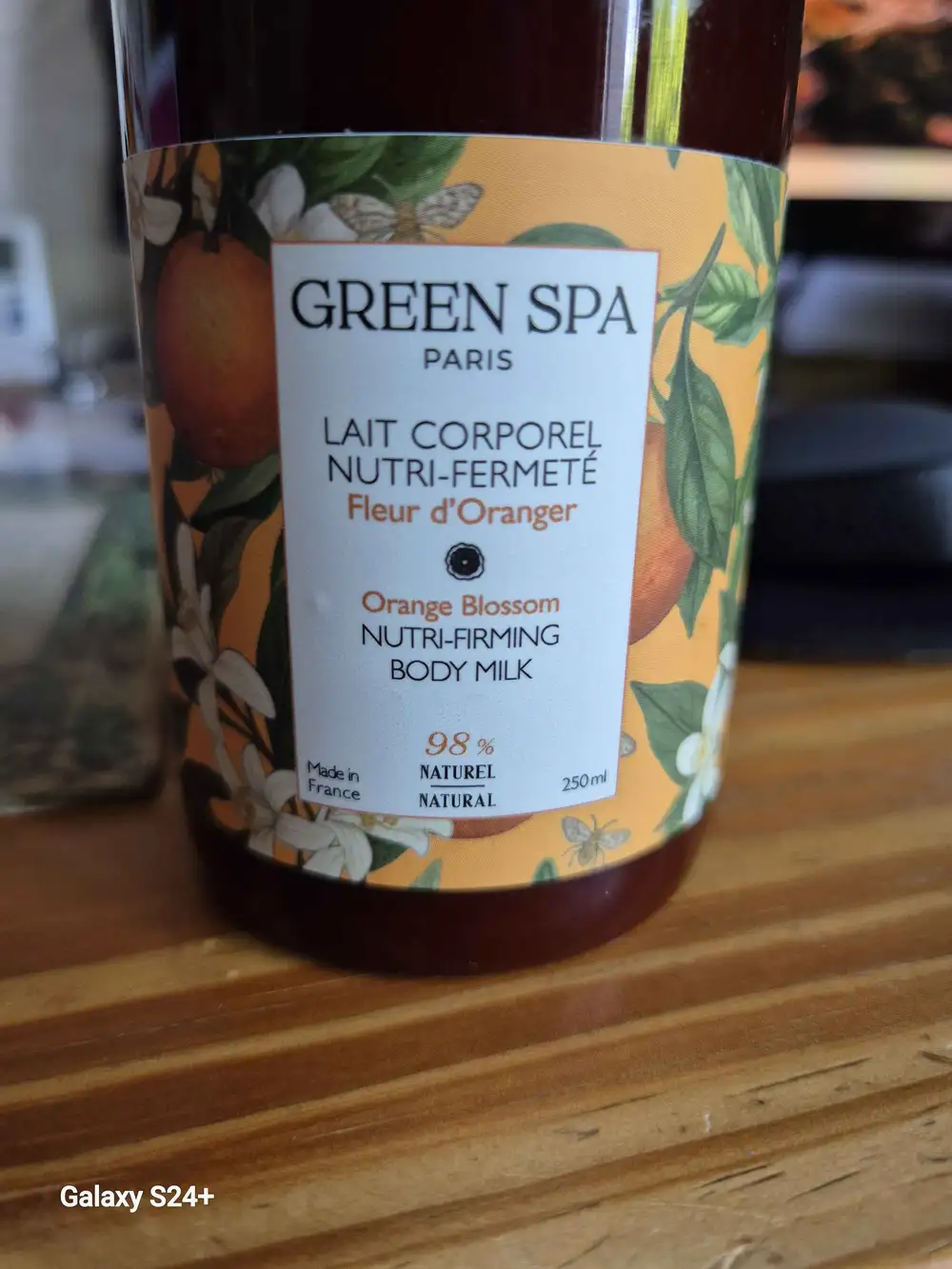 GREEN SPA - Fleur d'oranger - Lait corporel nutri-fermeté