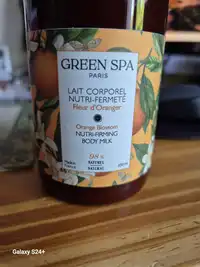 GREEN SPA - Fleur d'oranger - Lait corporel nutri-fermeté