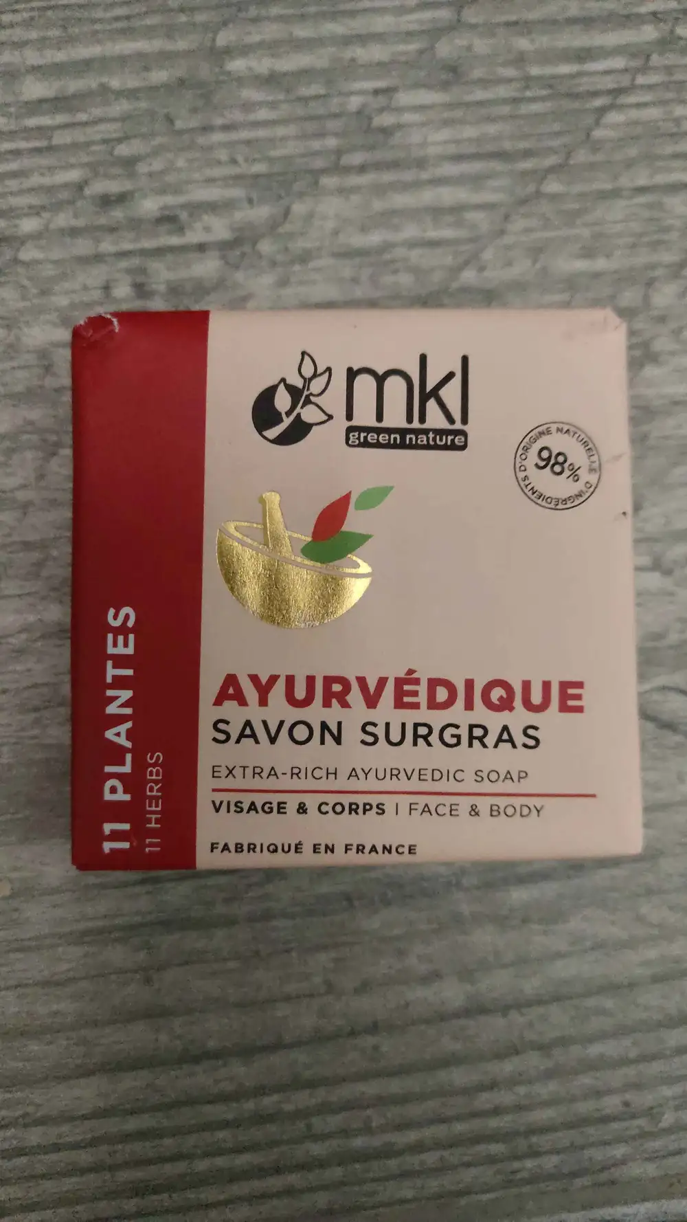 MKL GREEN NATURE - Savon surgras ayurvédique 11 plantes