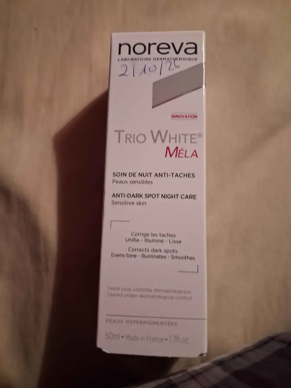 NOREVA - Trio white méla - Soin de nuit anti-taches