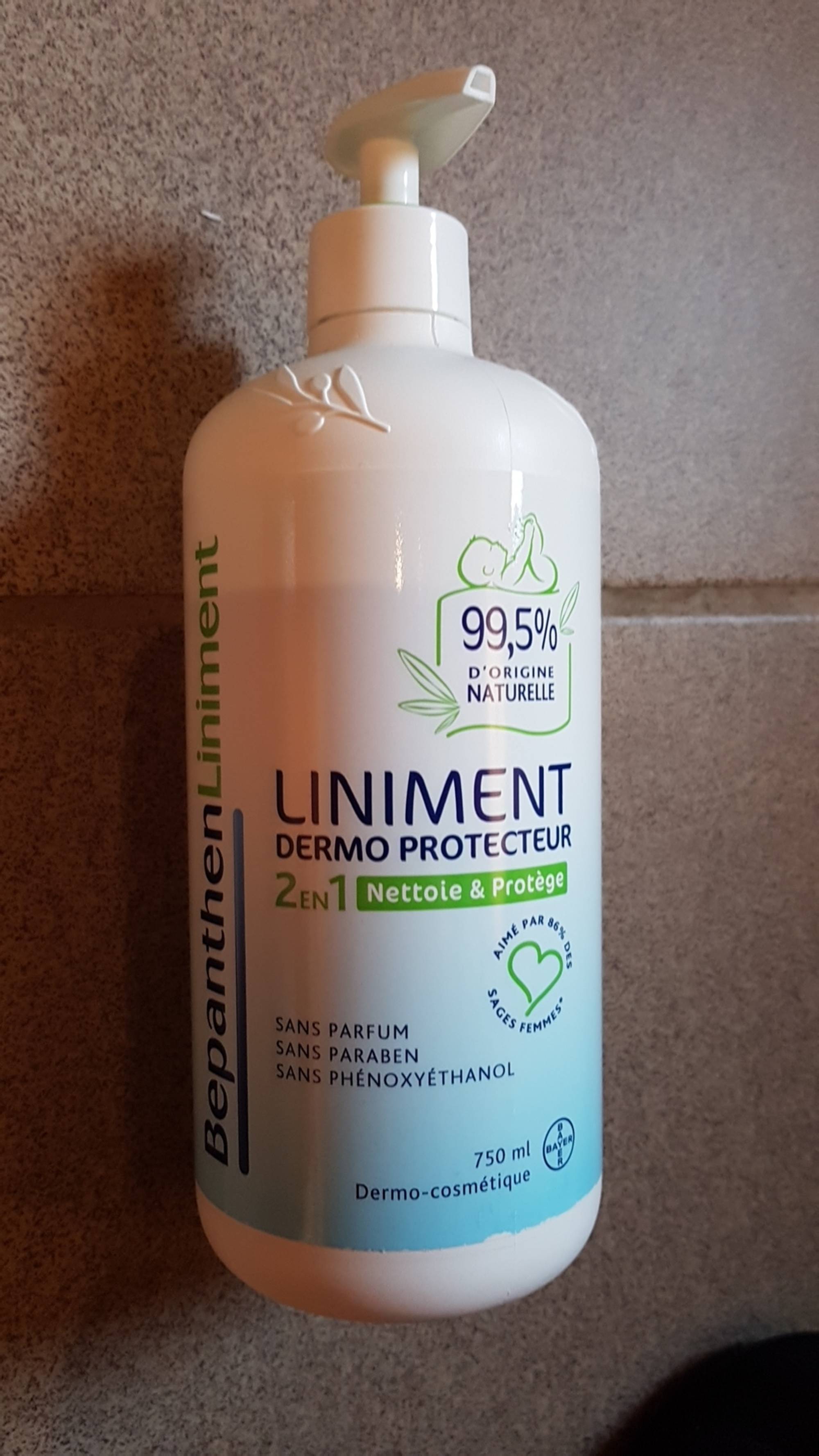 BEPANTHEN - Liniment - Dermo protecteur 2 en 1 nettoie & protège