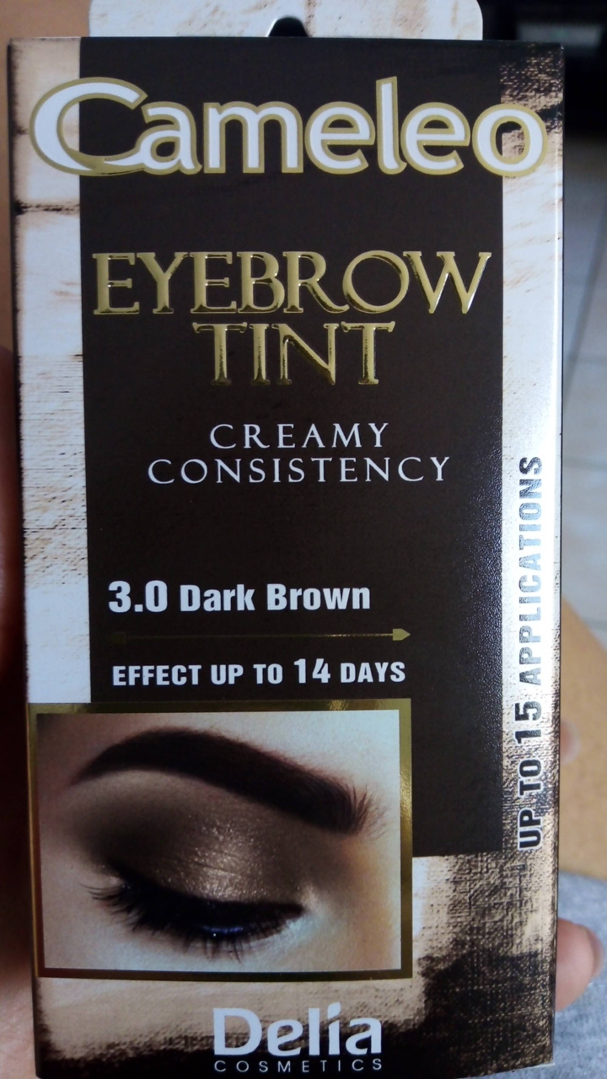 DELIA COSMETICS - Cameleo - Eyebrow tint 3.0 dark brown