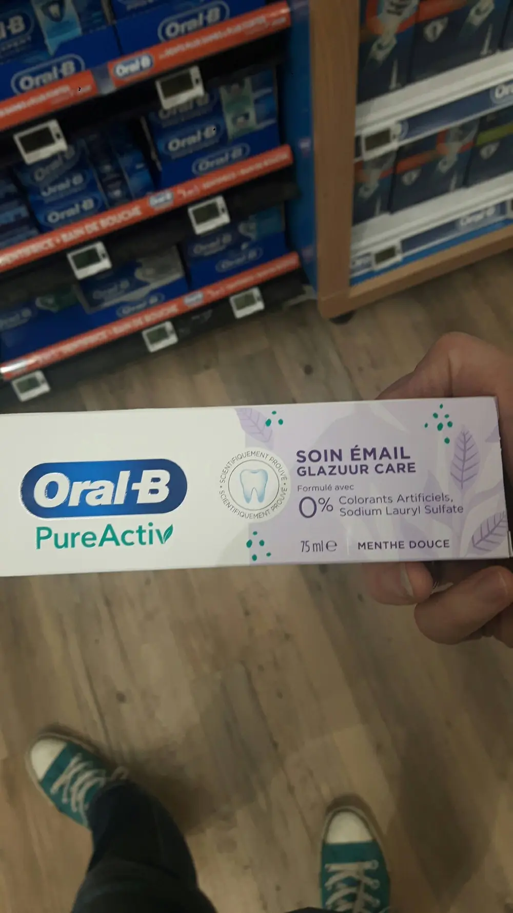 ORAL-B - Pureactiv - Soin émail menthe douce