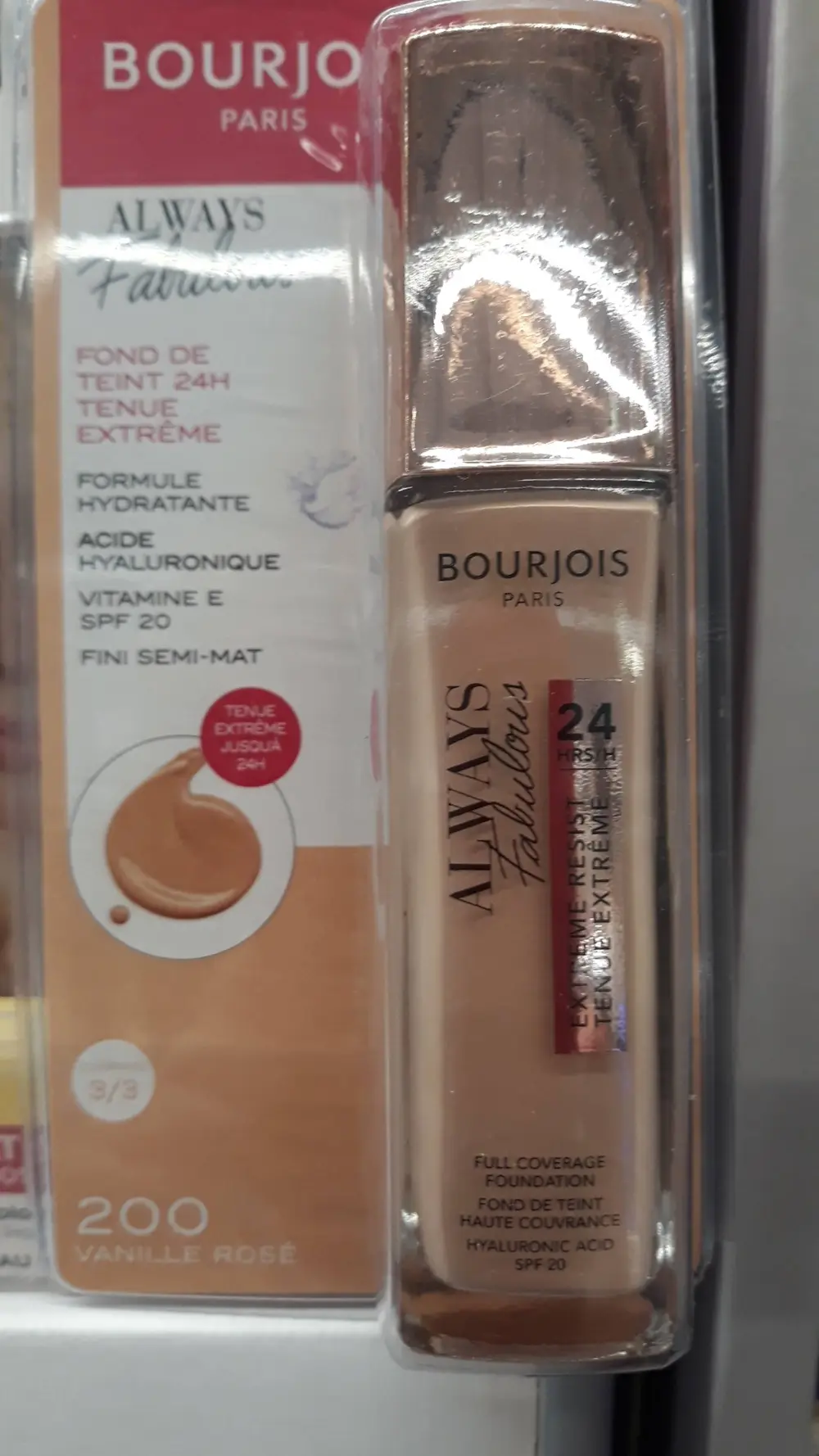 BOURJOIS - Always fabulous - Fond de teint 24H 200 vanille rosé