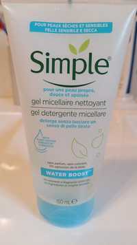 SIMPLE - Water boost - Gel micellaire nettoyant