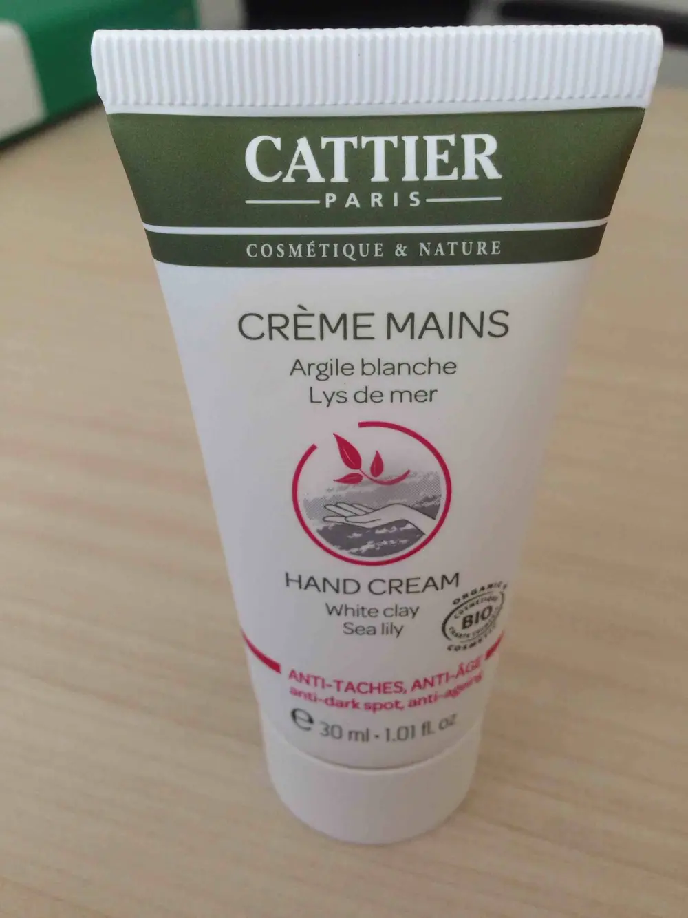 CATTIER - Lys de mer - Crème mains argile blanche bio