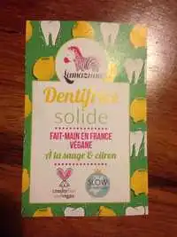 LAMAZUNA - Dentifrice solide - A la sauge & citron