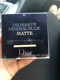 DIOR - Diorskin mineral nude matte - Poudre perfectrice mate naturelle