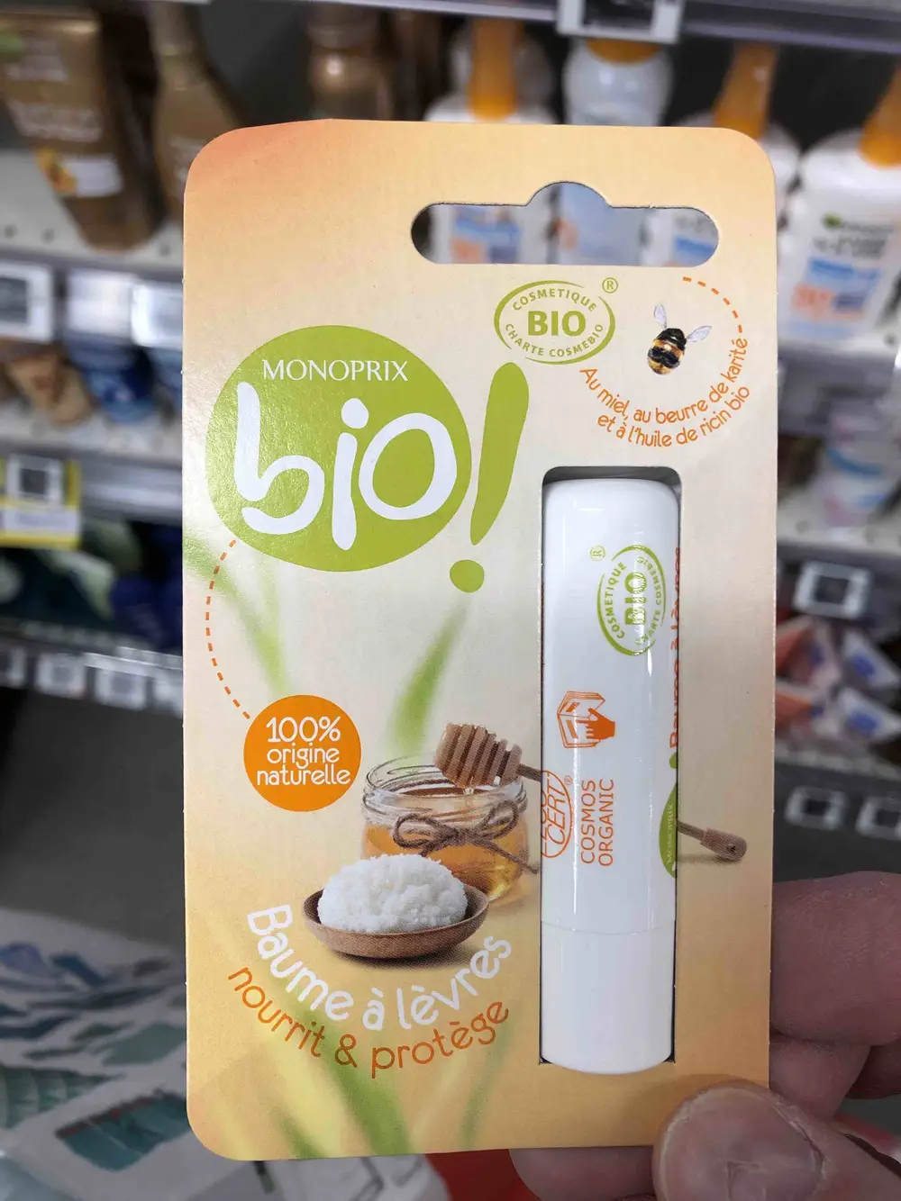 MONOPRIX BIO ! - Baume à lèvres bio 