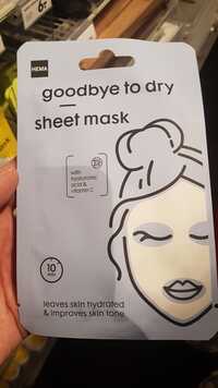 HEMA - Goodbye to dry - Sheet mask