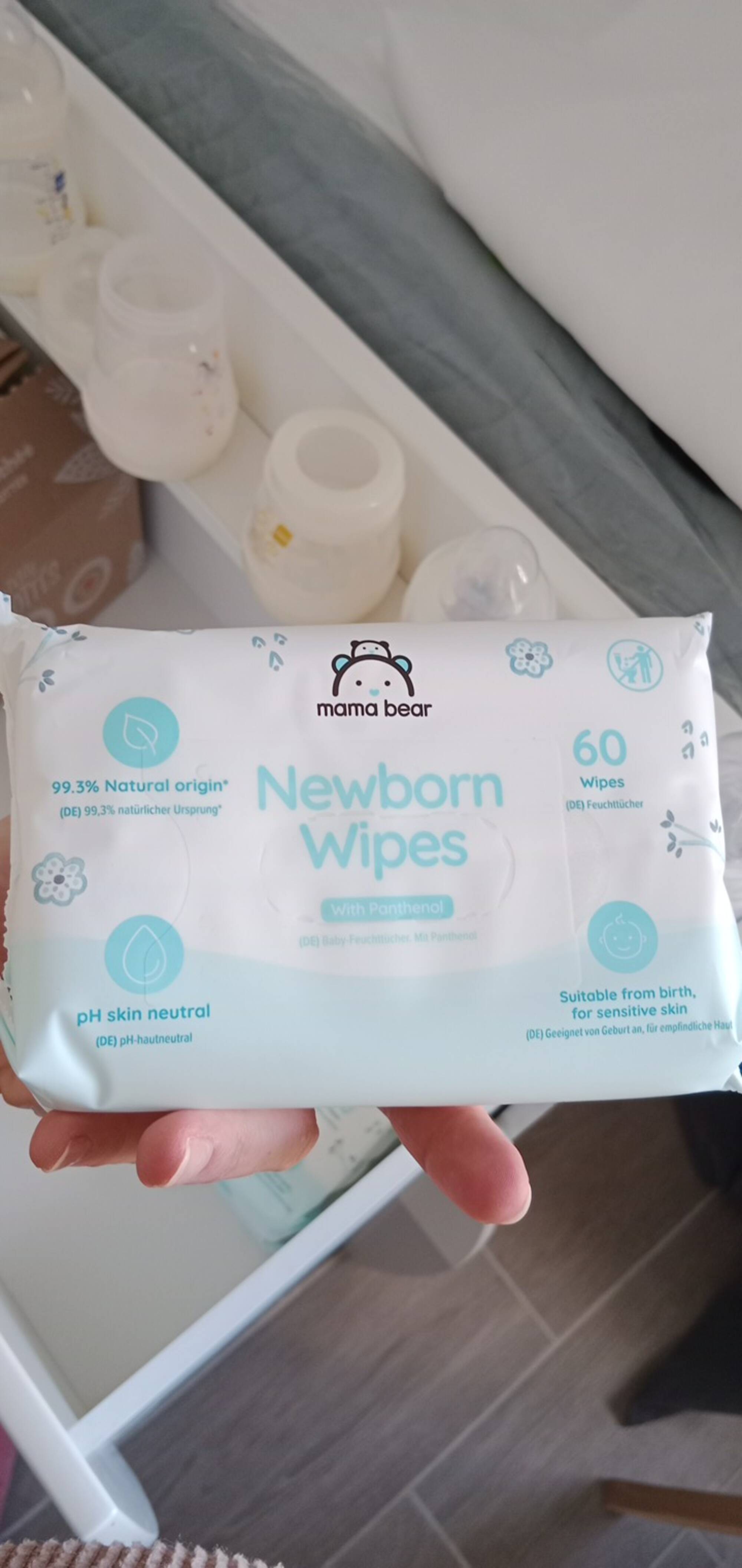 MAMA BEAR - Newborn wipes with panthenol 