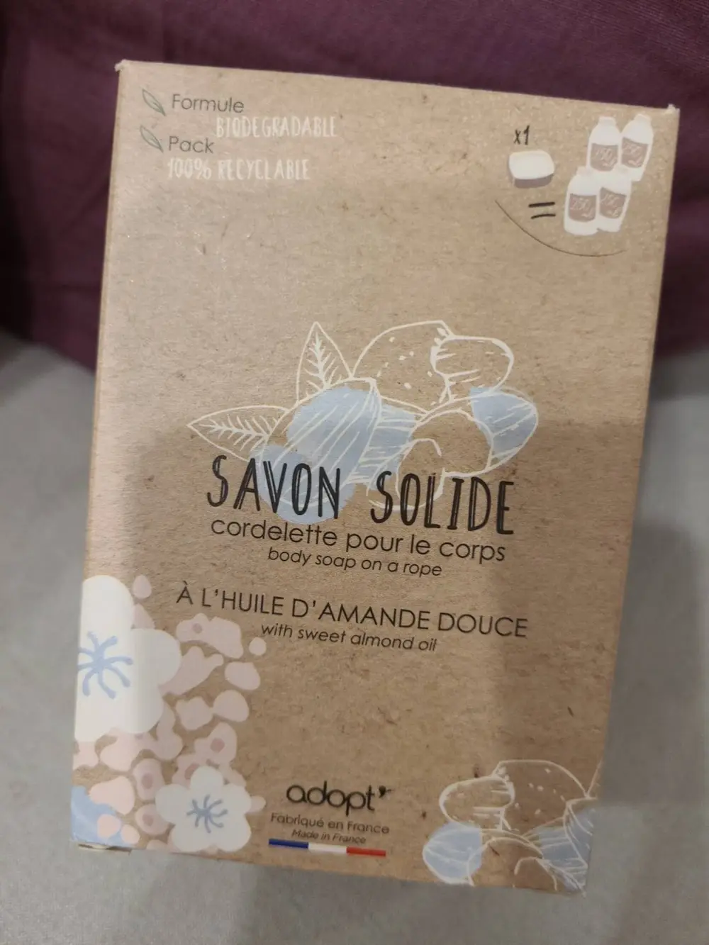 ADOPT' - Savon solide à l'huile d'amande douce