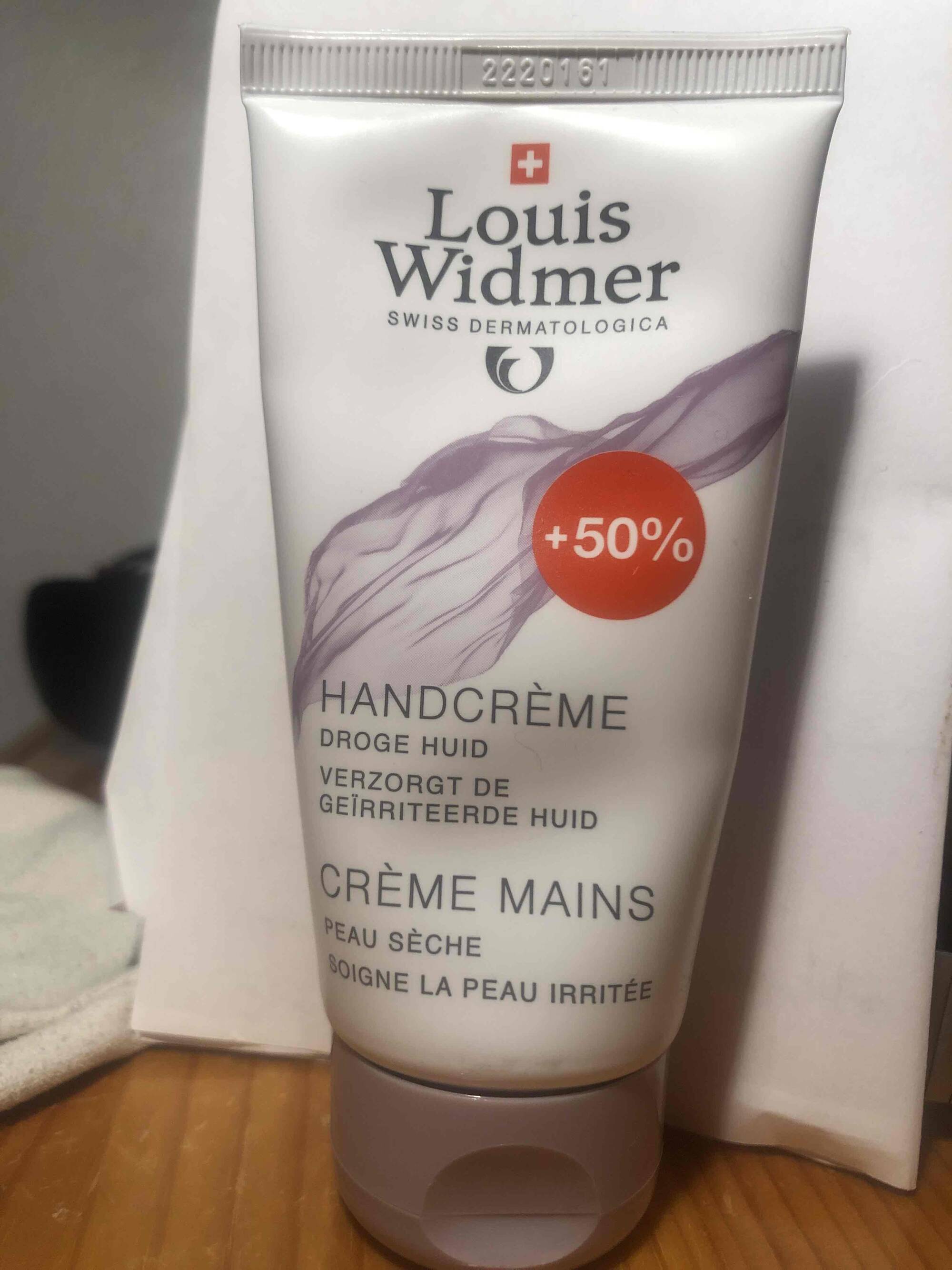 LOUIS WIDMER - Crème mains peau sèche