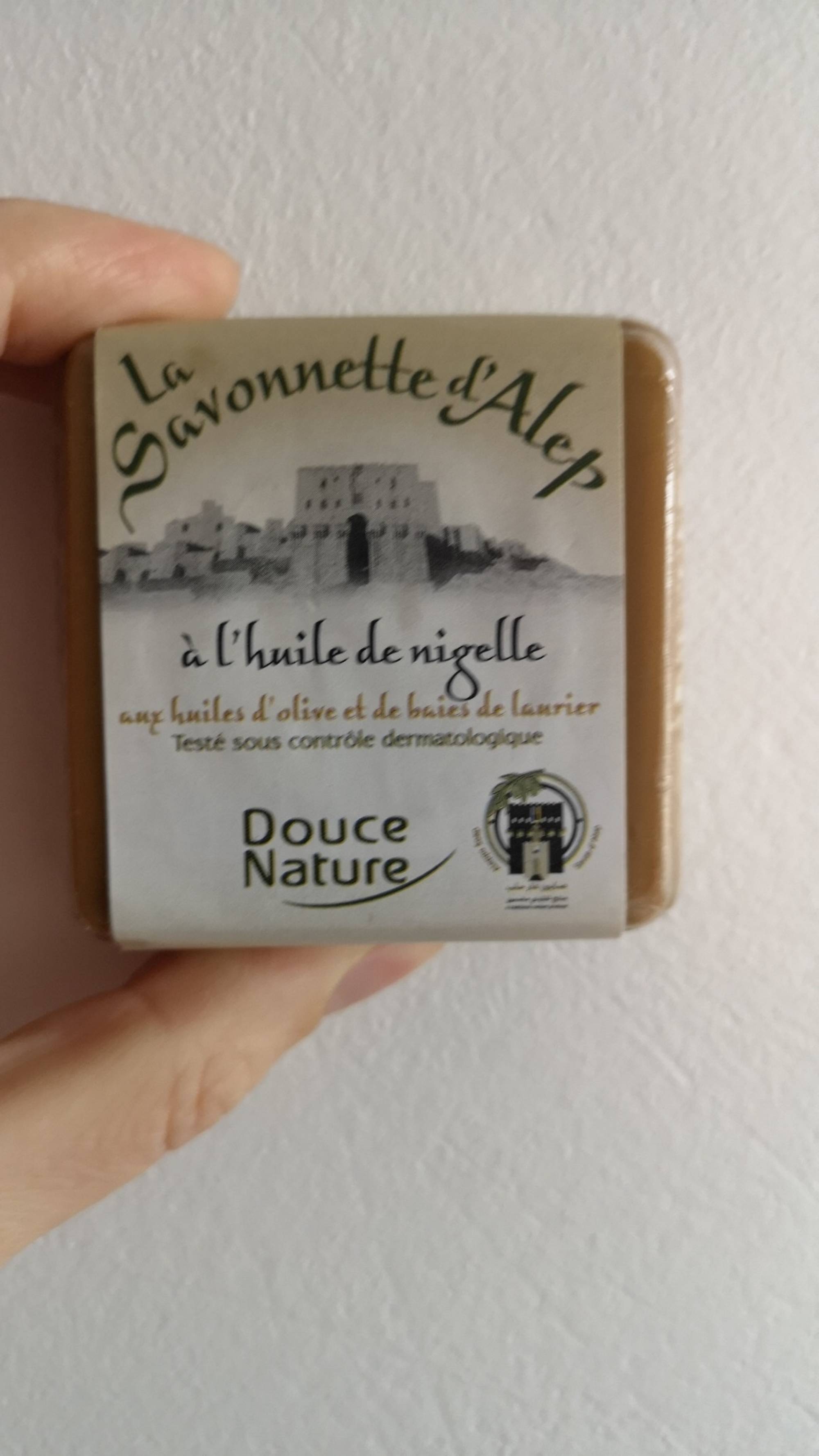 DOUCE NATURE - La savonnette d'Alep à l'huile de nigelle