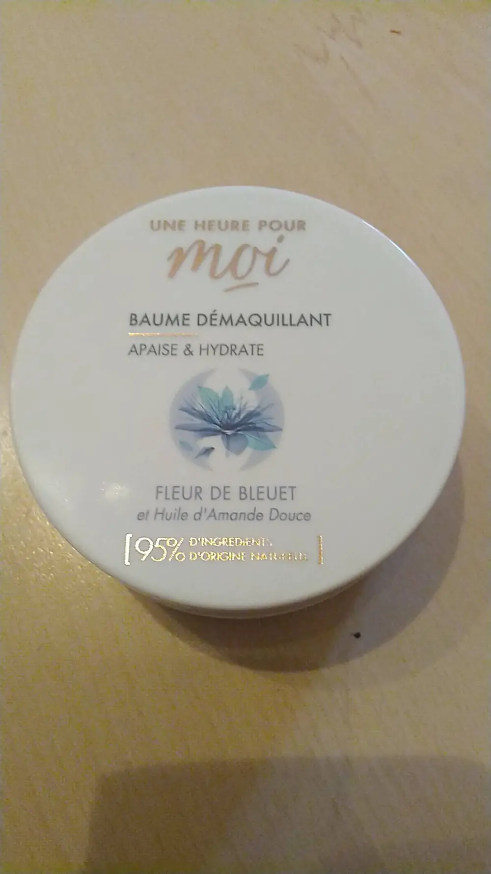 UNE HEURE POUR MOI - Fleur de Bleuet et Huile d'Amande Douce - Baume démaquillant
