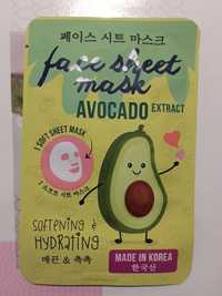 MAXBRANDS - Face sheet mask avocado extract