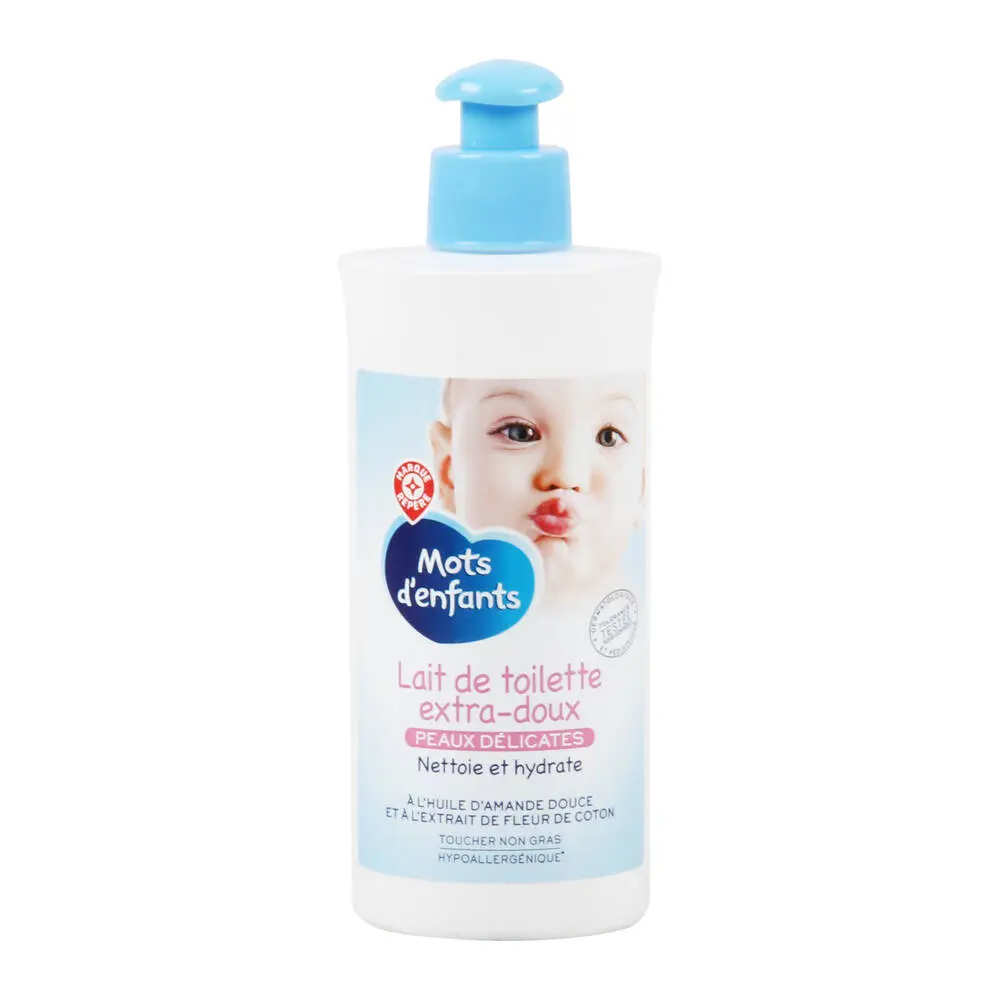 MARQUE REPÈRE - Lait de toilette bébé - 250 ml