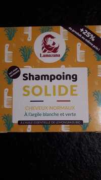 LAMAZUNA - Shampoing solide à l'Argile blanche et verte